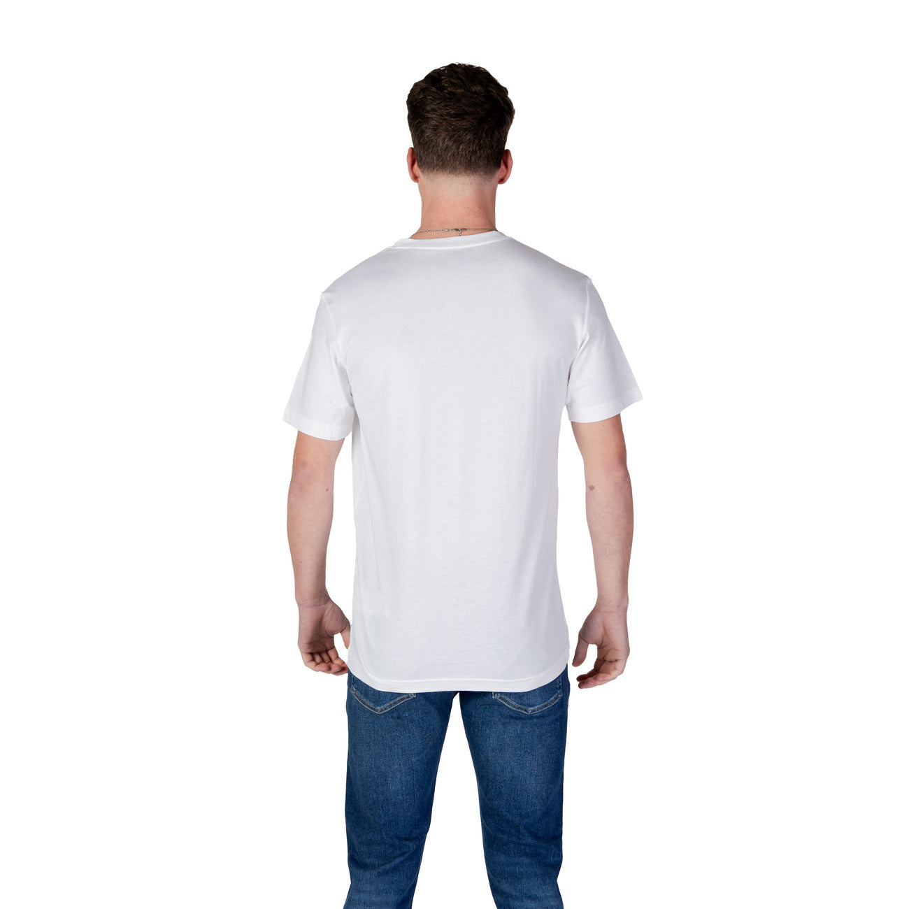 2408241 Calvin Klein Jeans T-Shirt Bianca Monocromo Uomo