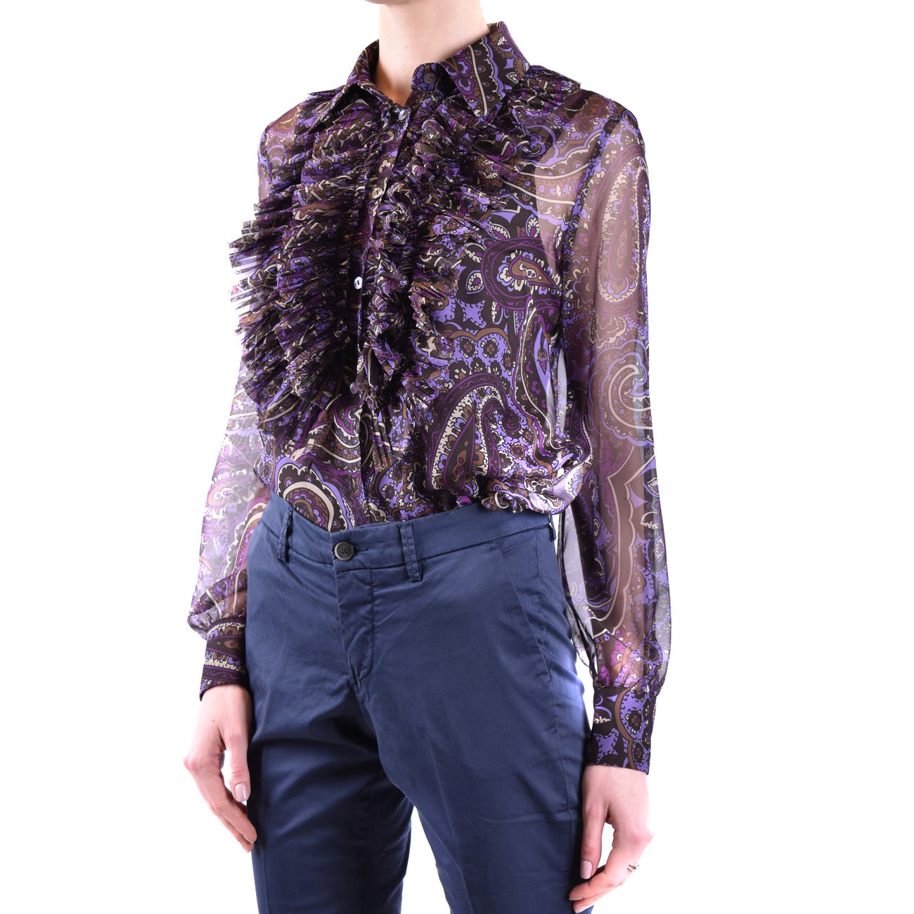 2431152 P.a.r.o.s.h. Camicia Multicolore Floreale Donna