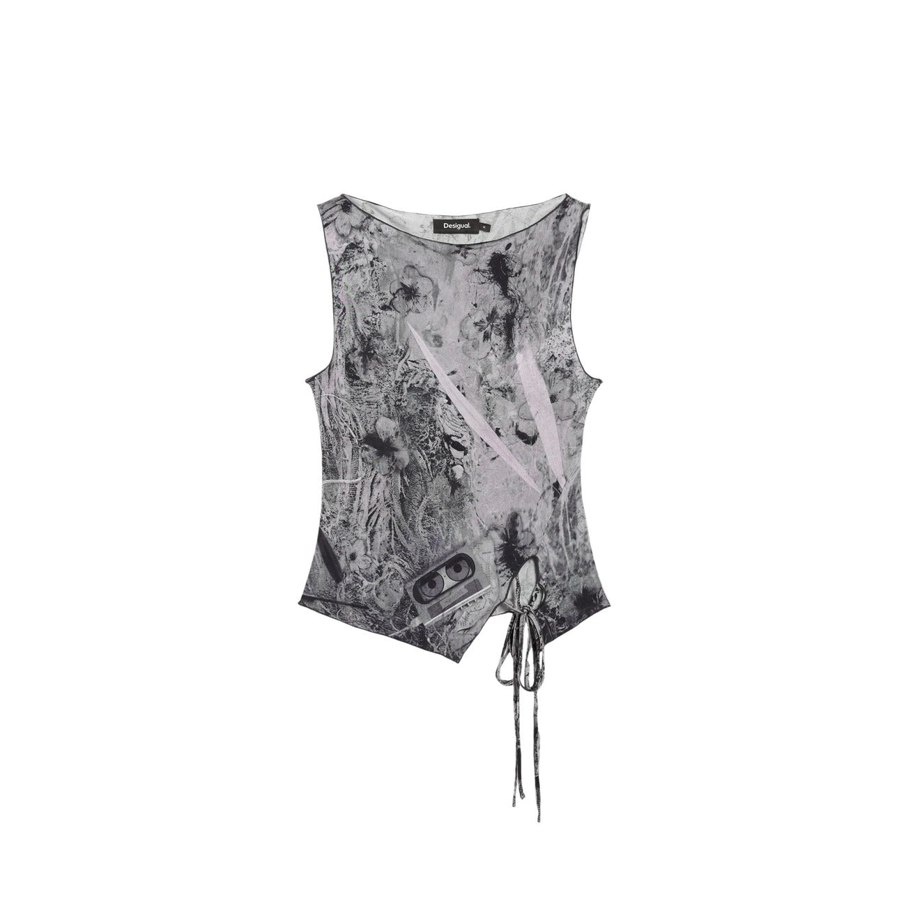 2459139 Desigual Top Grigio Donna