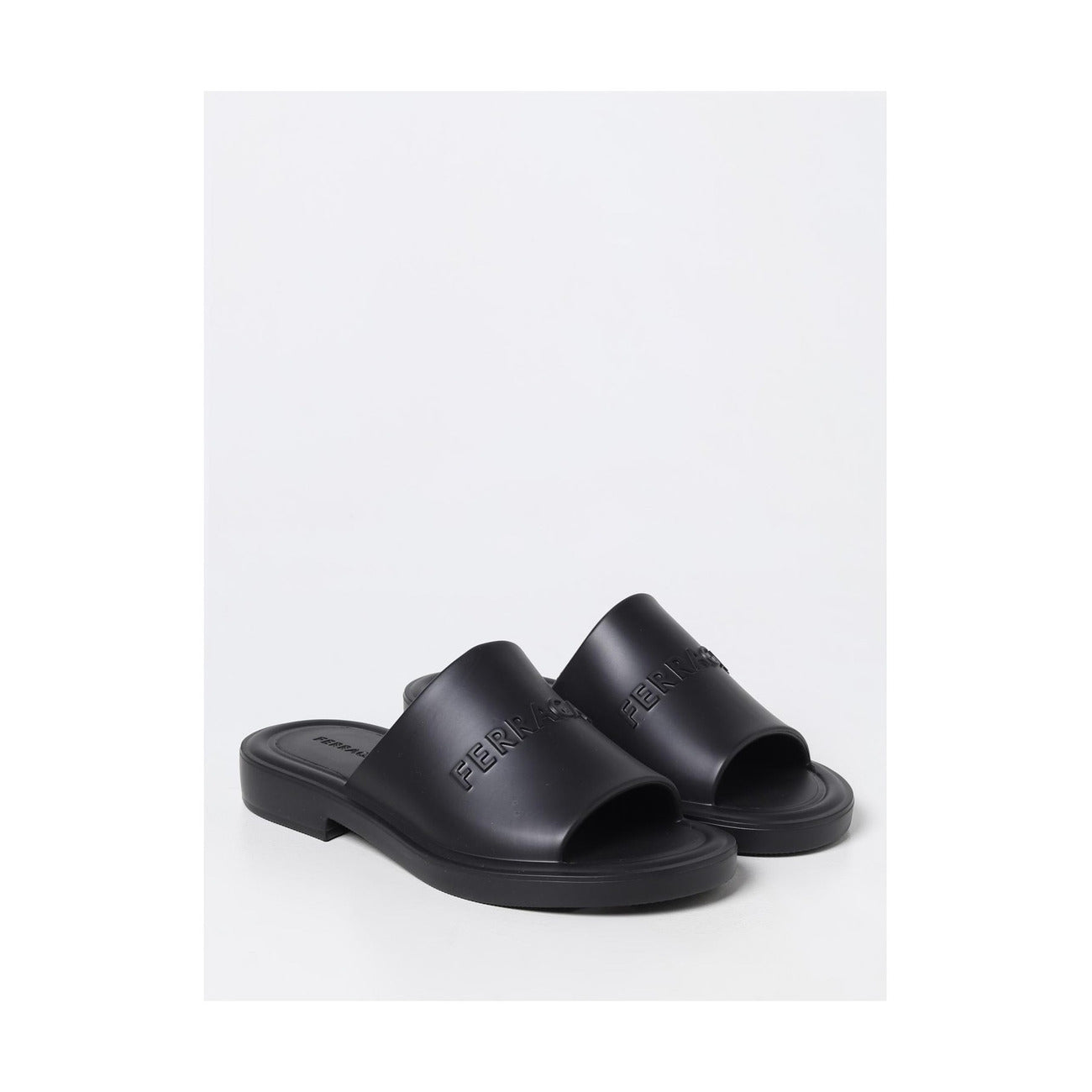 491302 Salvatore Ferragamo Ciabatte Nero Donna Primavera/Estate