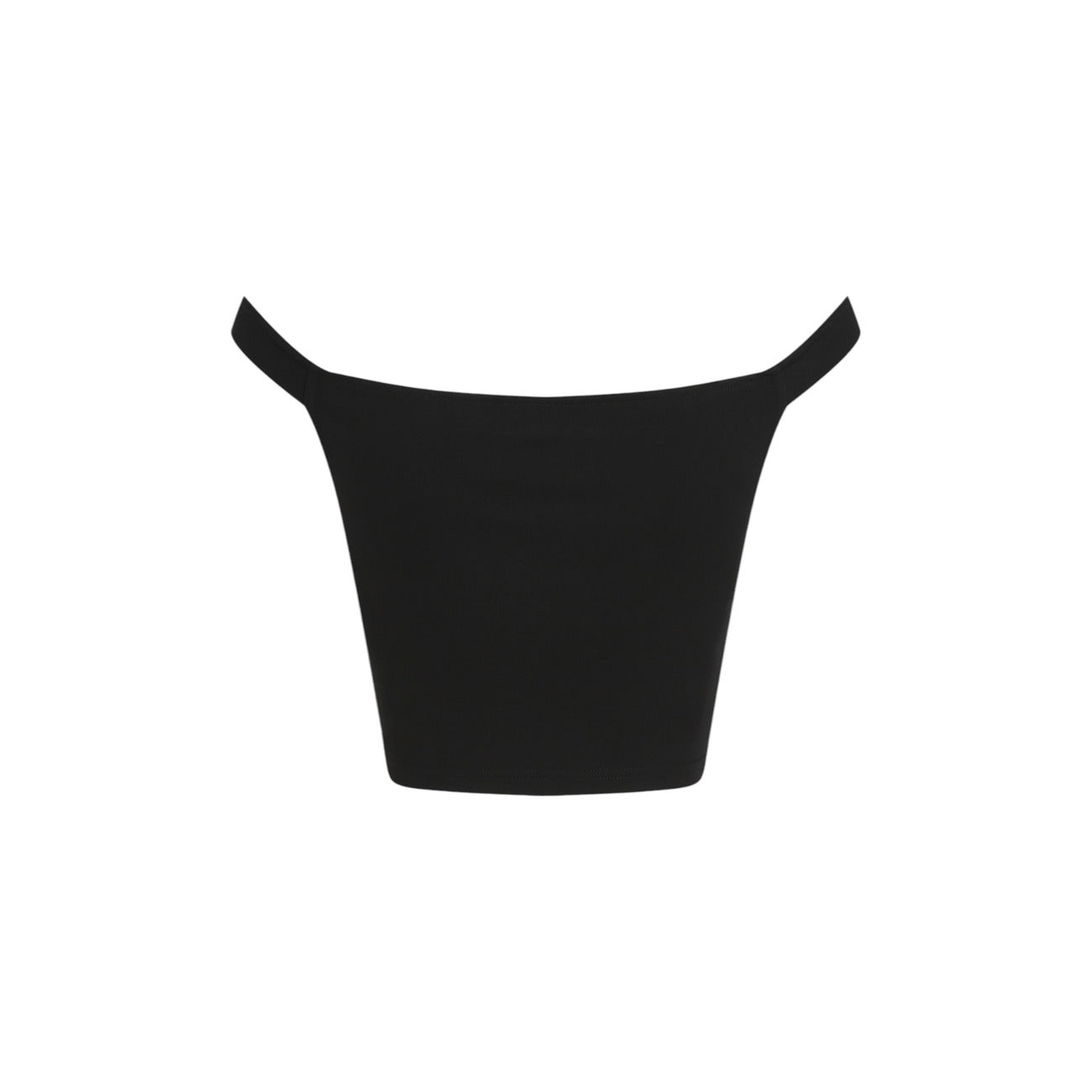 2410319 Calvin Klein Jeans Top Nero Scollo Barca Smanicato Donna