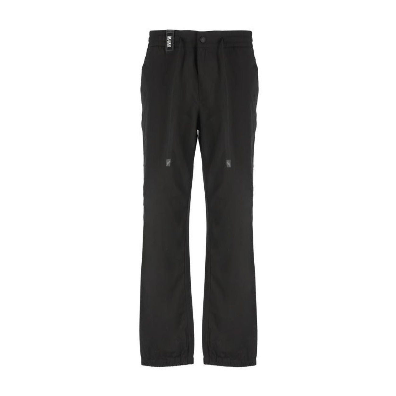 2430413 Versace Jeans Couture Pantaloni Nero 100% Cotone Uomo
