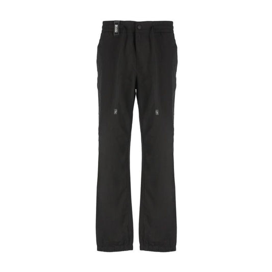 2430413 Versace Jeans Couture Pantaloni Nero 100% Cotone Uomo