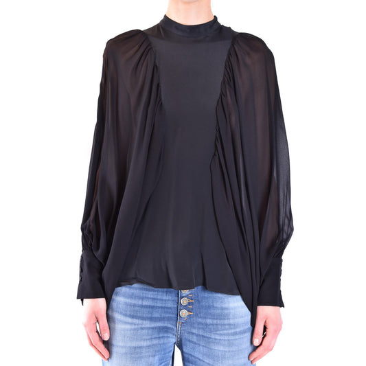 2433294 Dondup Blouse Nera Acetato Seta Donna