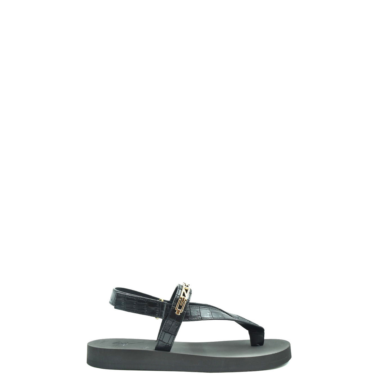 491101 Giuseppe Zanotti Sandali Nero Pelle Uomo