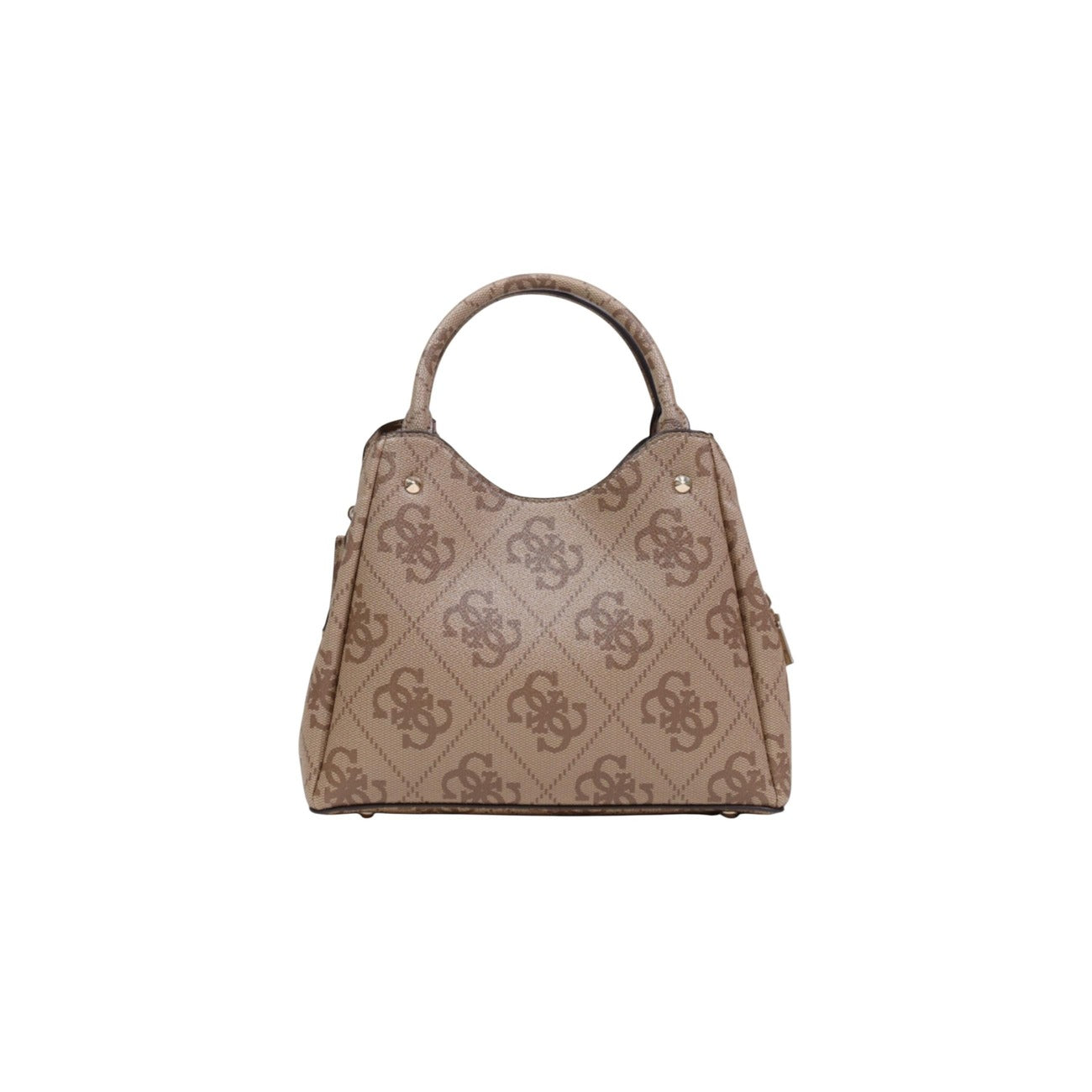 506938 Guess Borsa Mano Tracolla Beige Stampa Donna