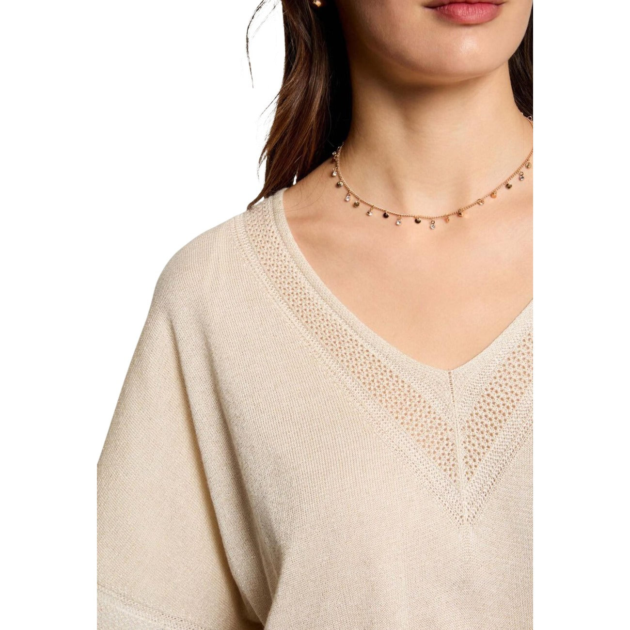 511322 Morgan De Toi Maglia Beige Donna Primavera/Estate
