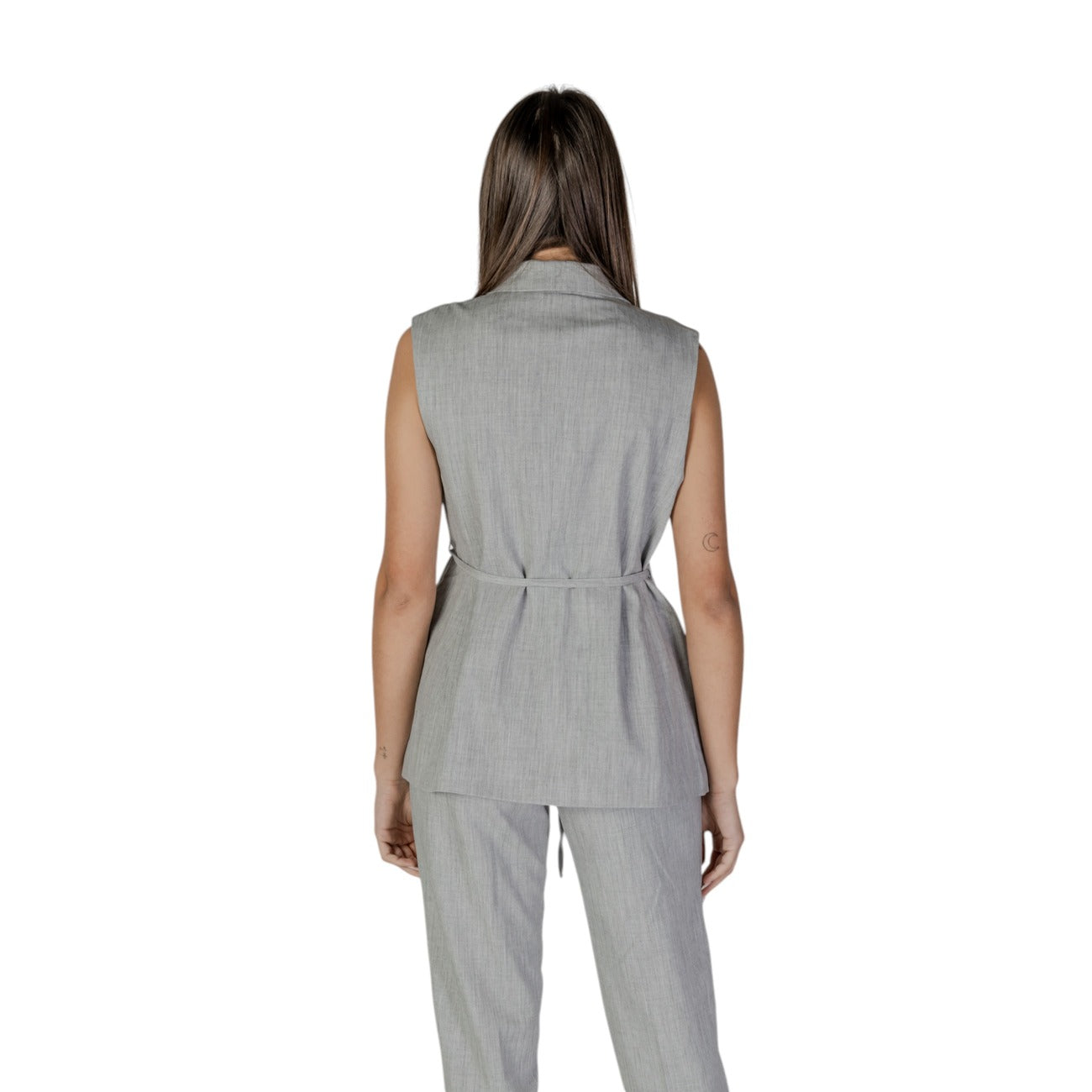 483051 Vila Clothes Gilet Grigio Donna Primavera/Estate