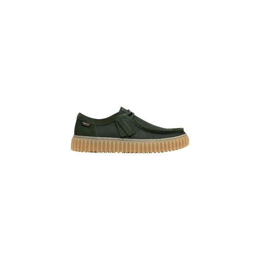 510417 Clarks Scarpe Basse Verde Tessuto Uomo