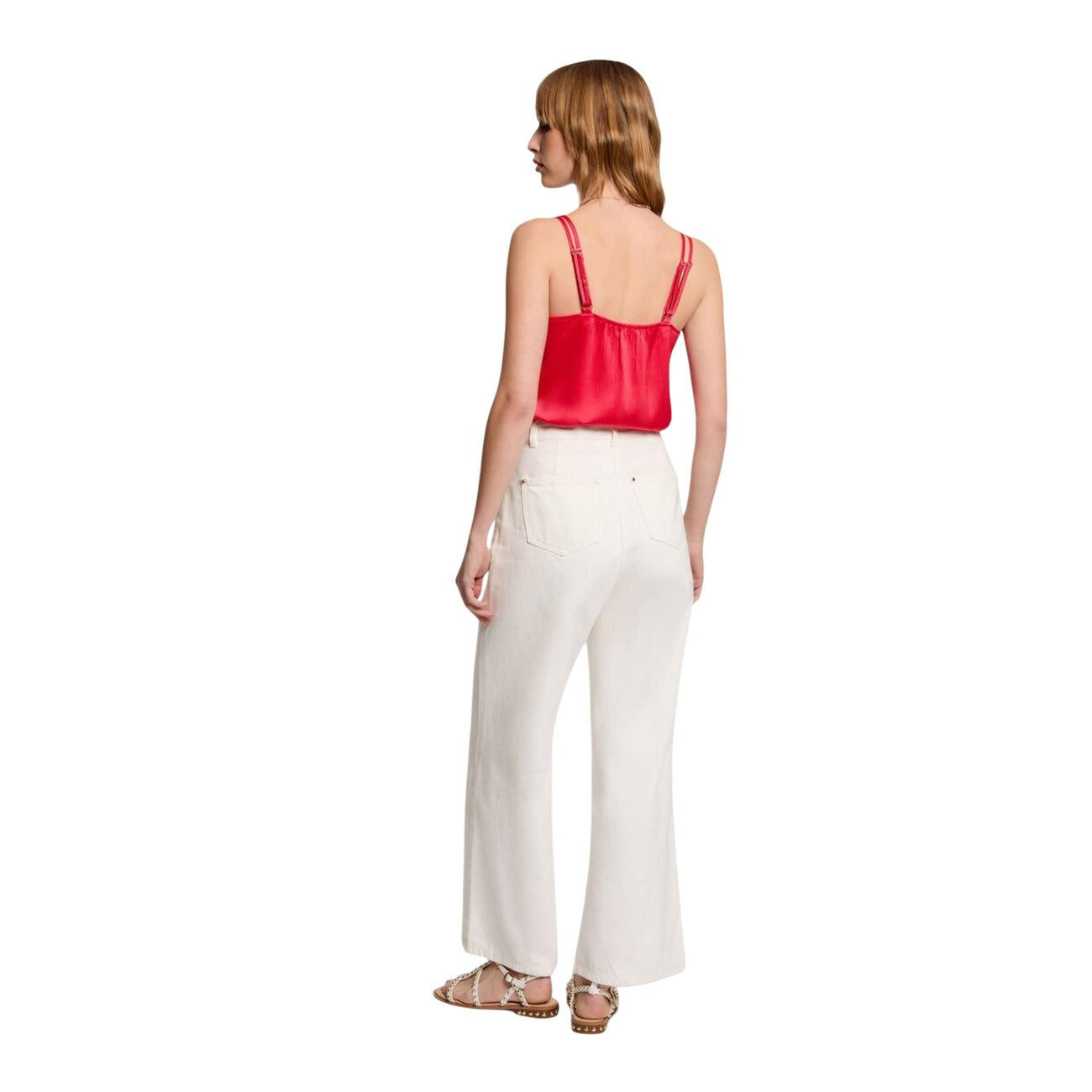 514278 Morgan De Toi Top Corallo Scollo V Donna Primavera/Estate