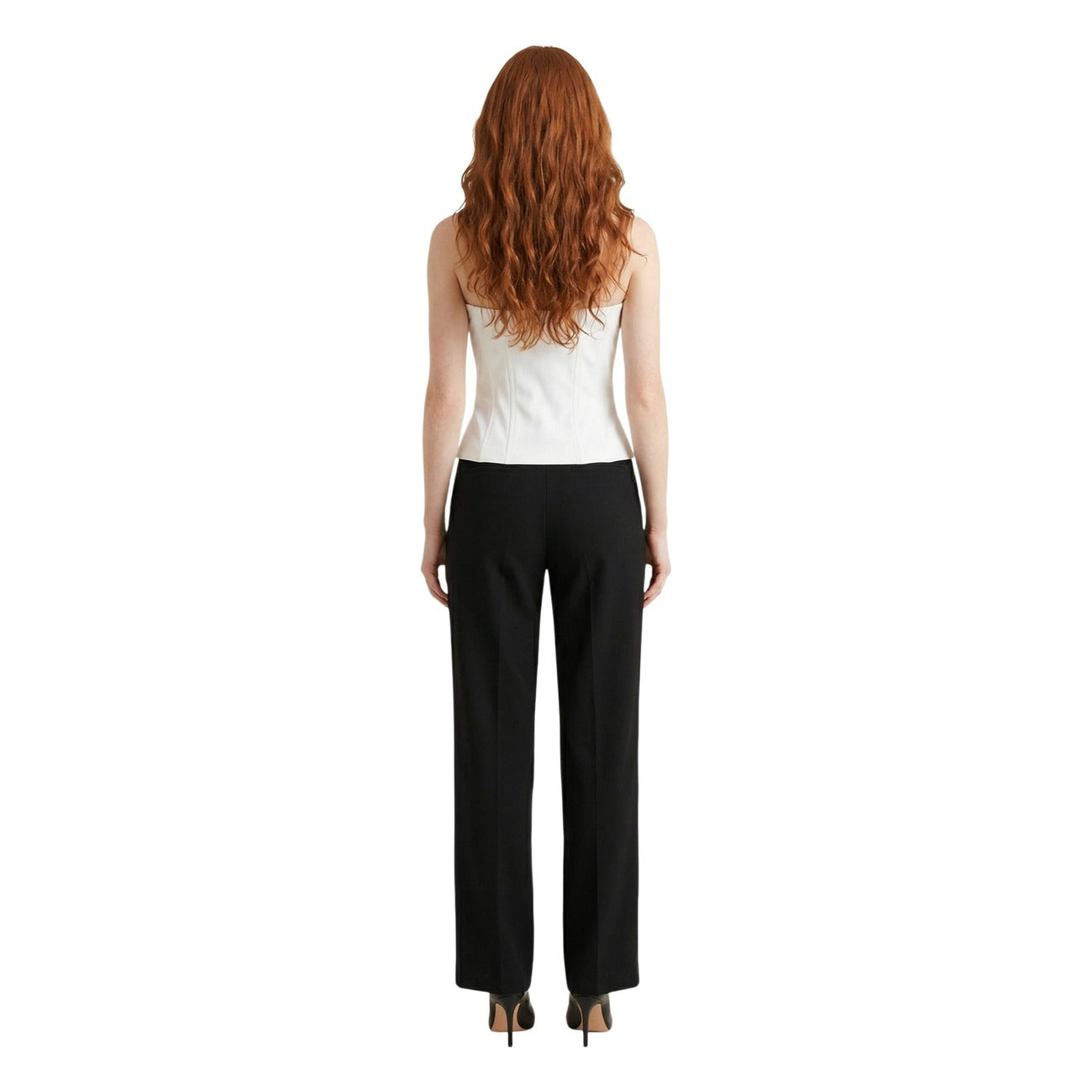 516745 Morgan De Toi Top Bianco Scollo Cuore Donna Primavera/Estate