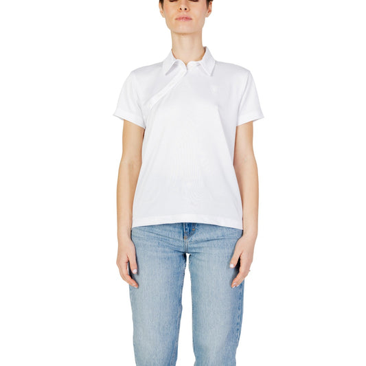 02339 Blauer Polo Bianca Donna