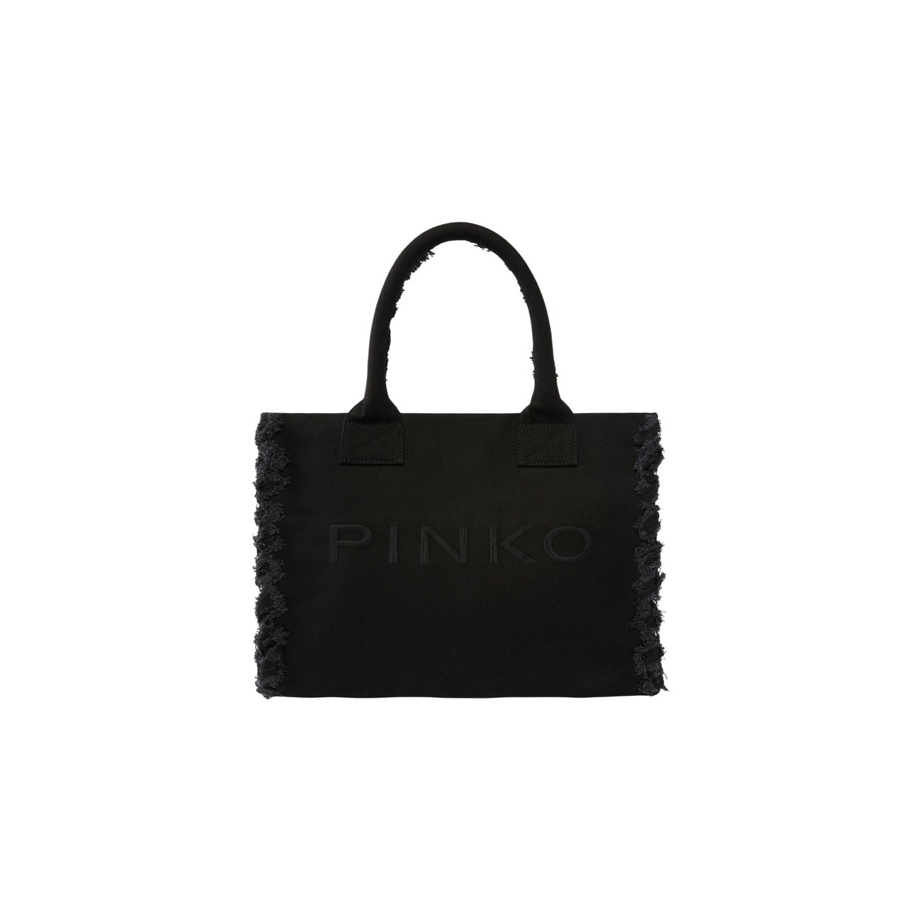 2467677 Pinko Beach Shopper Canvas Borsa Nero Donna