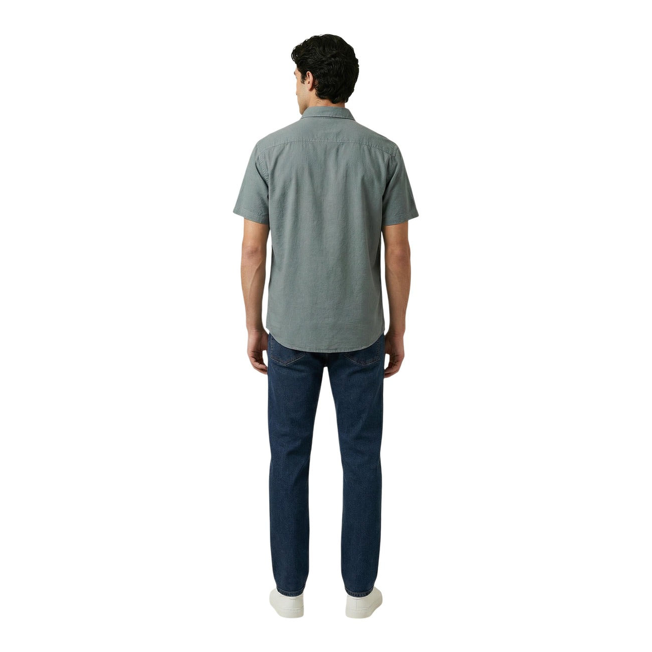 2460293 Calvin Klein Jeans Camicia Verde Uomo