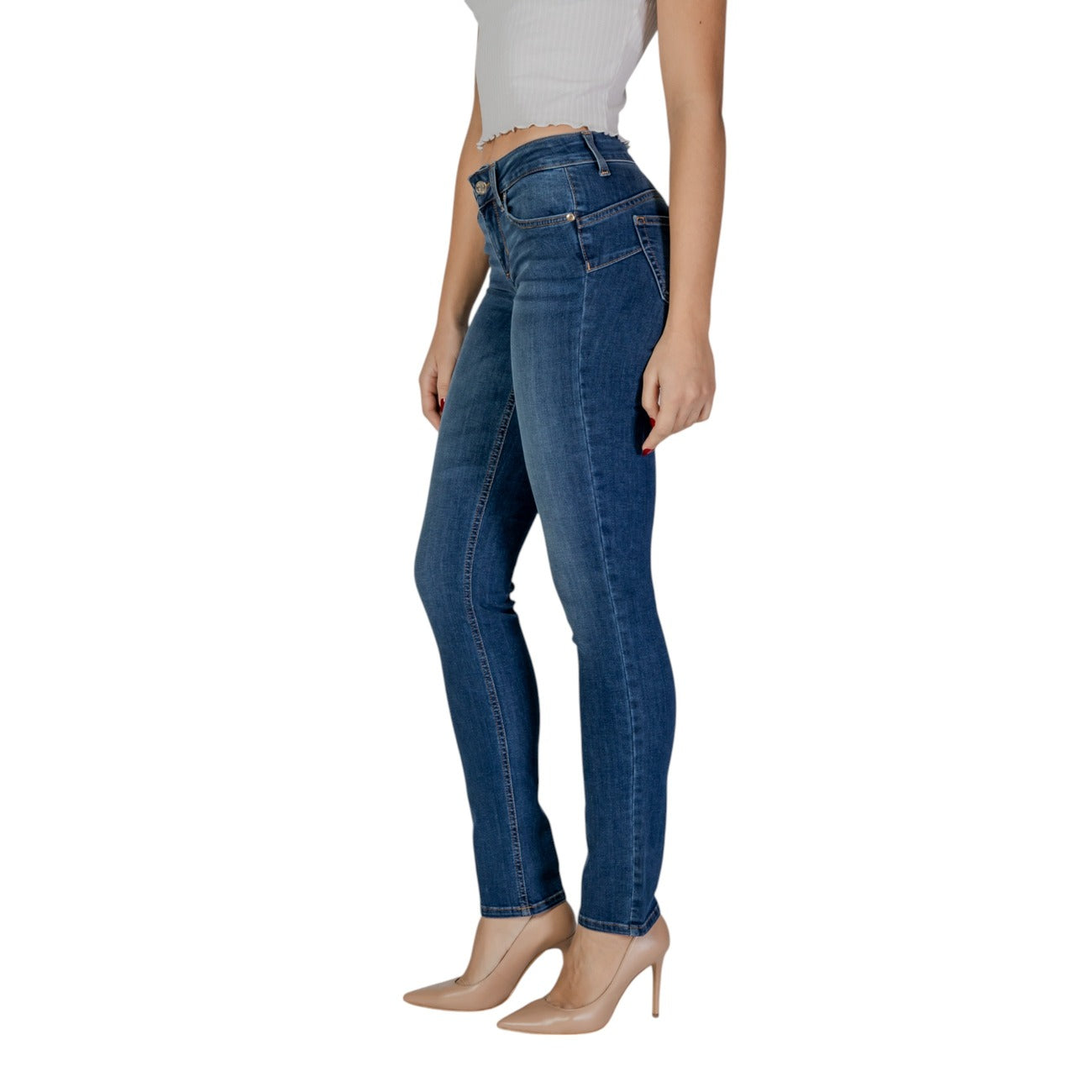 480776 Liu Jo Jeans Blu Effetto Consumato Donna