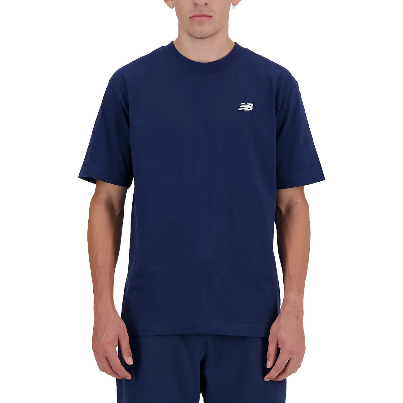 2238100 New Balance T-Shirt Blu Monocromo Uomo