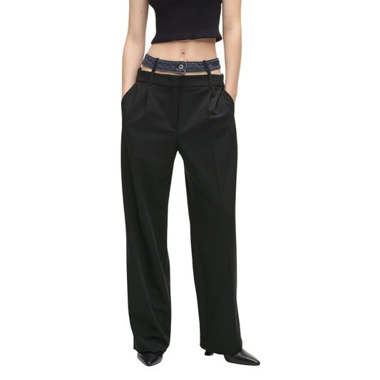 507676 Karl Lagerfeld Jeans Pantaloni Neri Donna Primavera/Estate