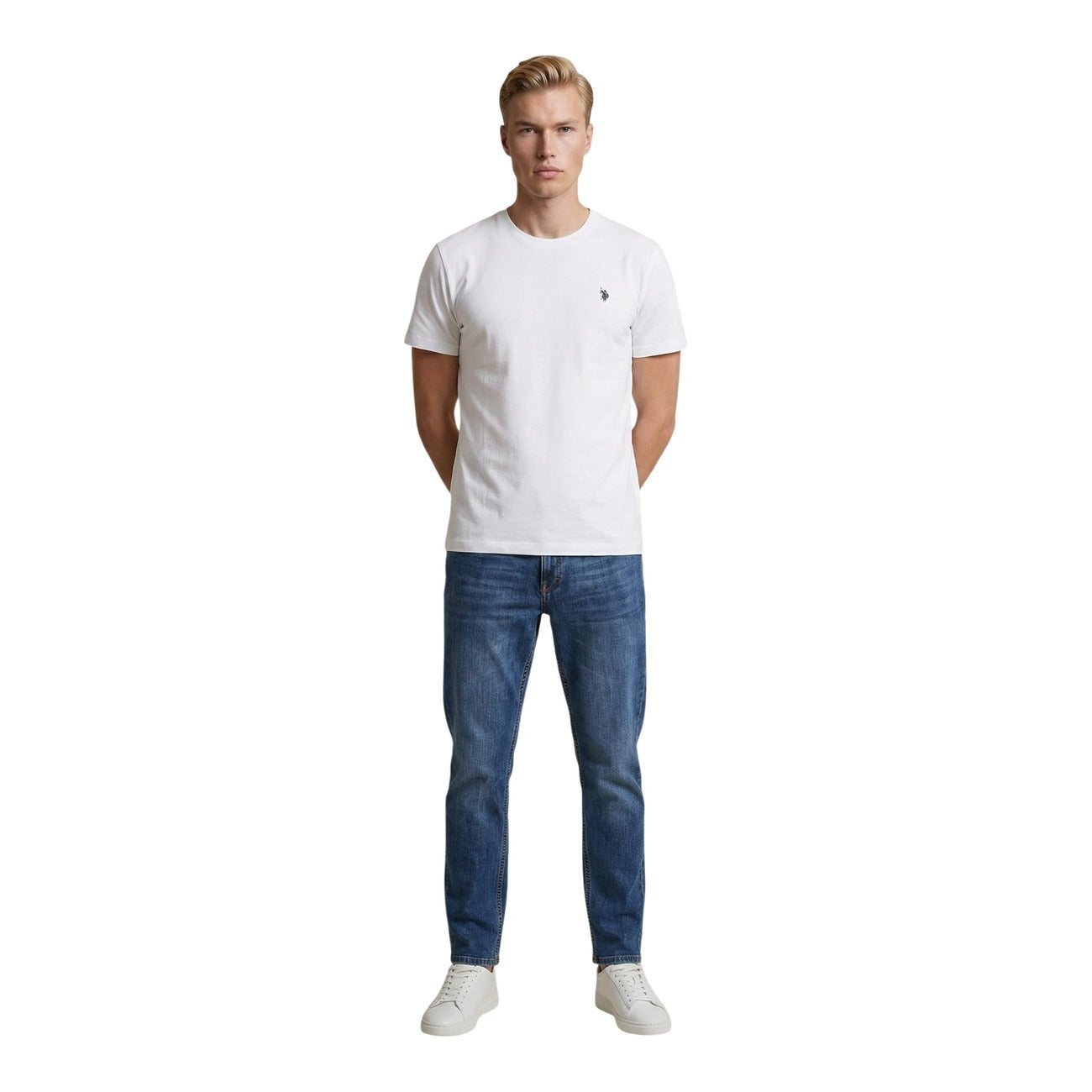 2460605 U.S. Polo Assn. T-Shirt Bianca Uomo