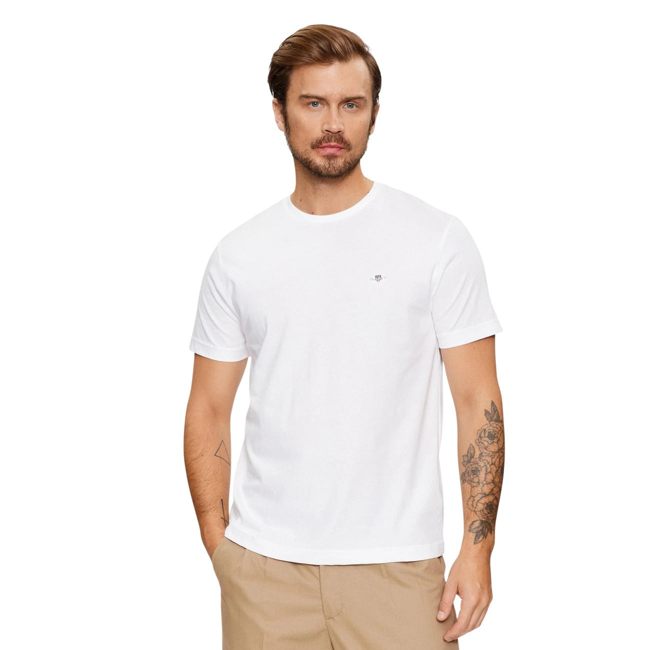 2459465 Gant T-Shirt Bianco Uomo
