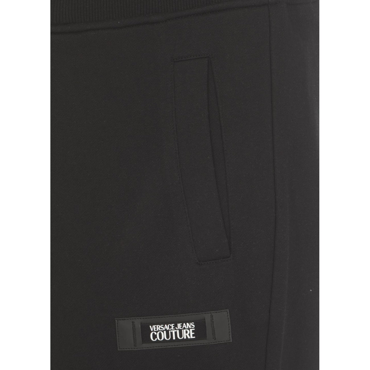 2429929 Versace Jeans Couture Pantaloni Nero Stampa 100% Cotone Uomo