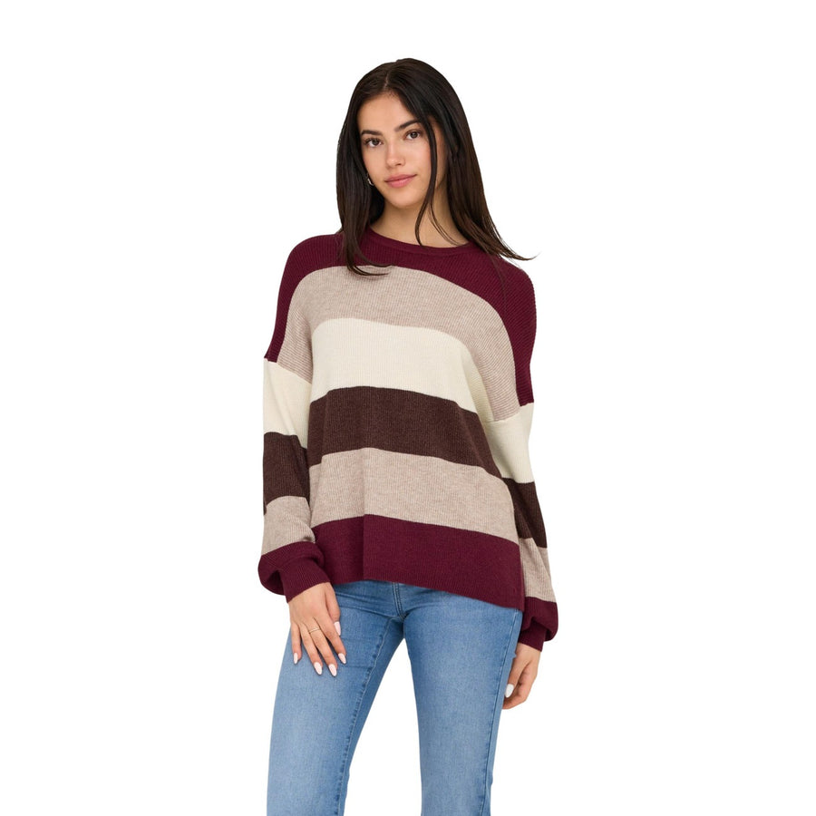 Onlatia L/S Stripe Pullover Knt Noos Maglia Donna