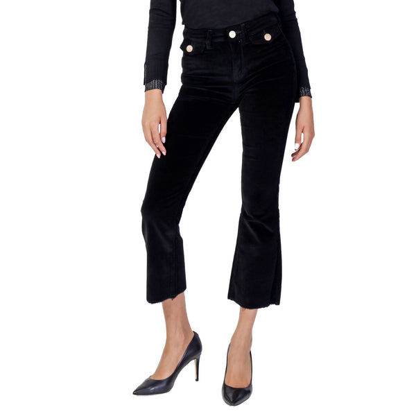 Pantaloni Flare Cropped Velluto