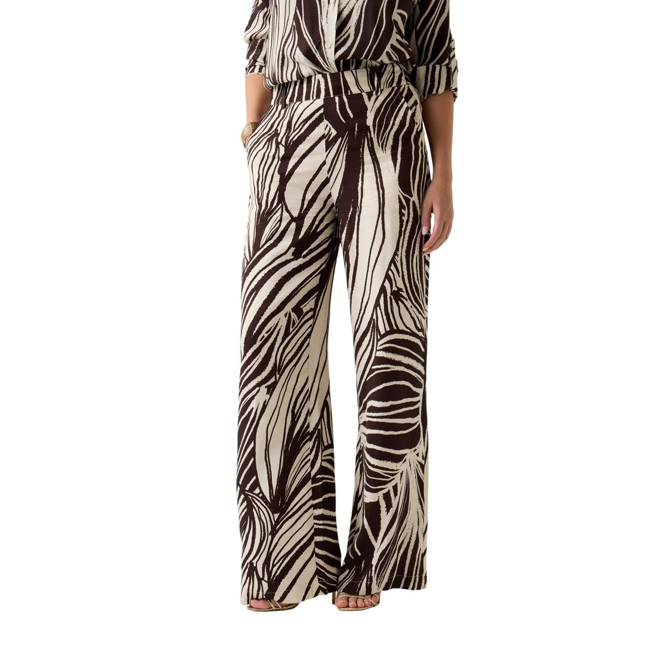 2459829 Guess Pantaloni Marroni Tasche Donna