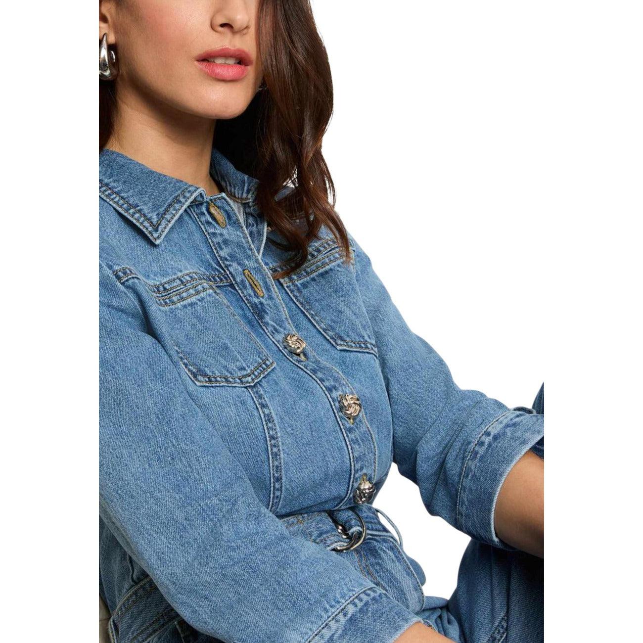 510421 Morgan De Toi Tuta Azzurra Donna Primavera/Estate
