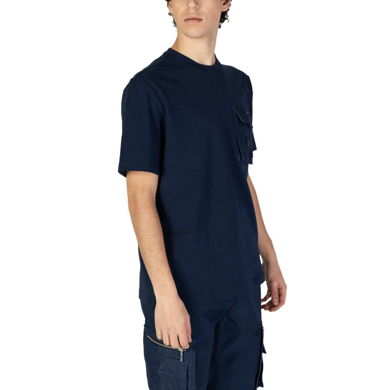 2380195 Antony Morato T-Shirt Blu Maniche Lunghe Uomo
