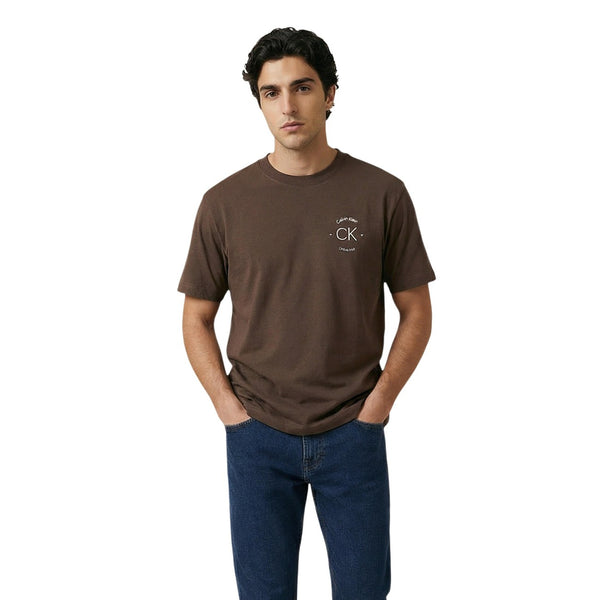 T-Shirt Marrone Uomo