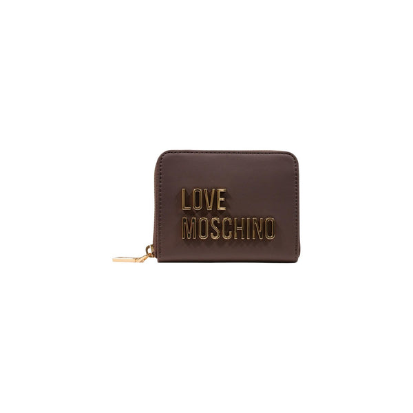 Portafoglio Piccolo Zip-Around Linea Laminated Bold Love Fango