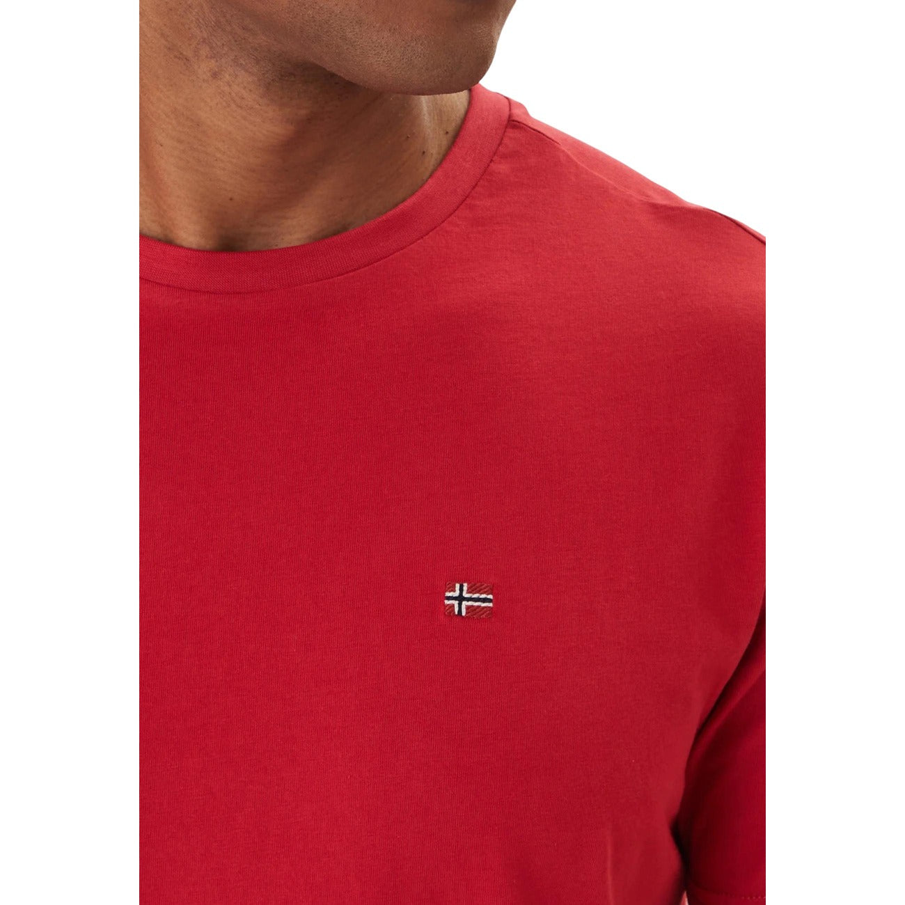 2458185 Napapijri T-Shirt Rosso Uomo