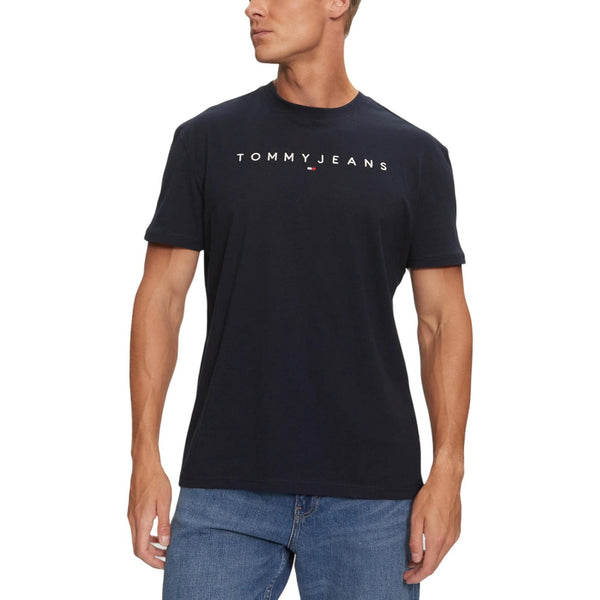 T-Shirt Blu Stampa Uomo