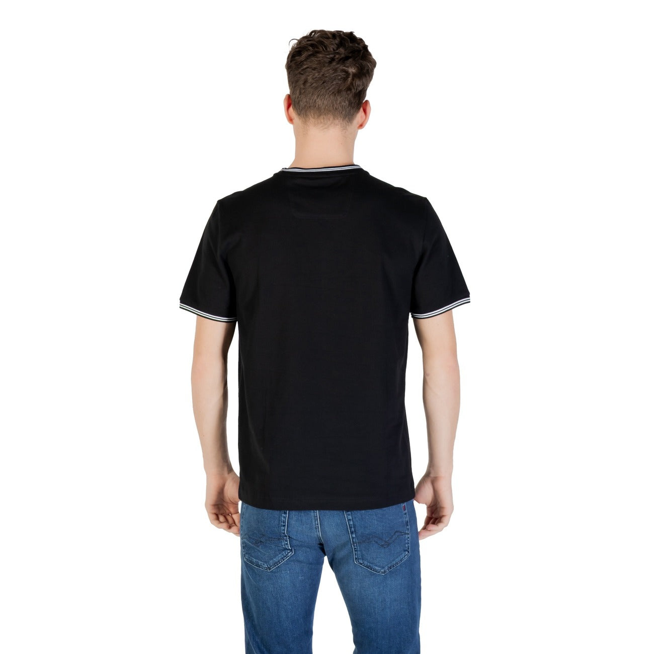 2421306 Boss T-Shirt Nera Stretch Uomo