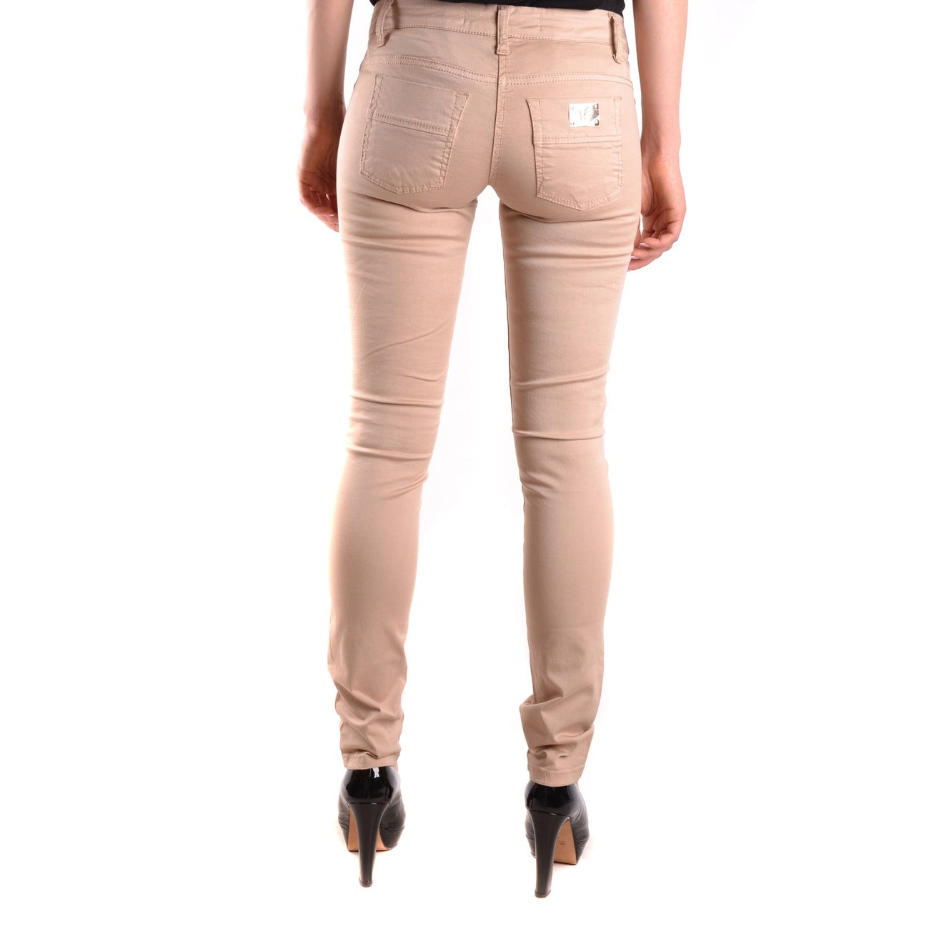 491962 Elisabetta Franchi Jeans Beige Donna Primavera/Estate