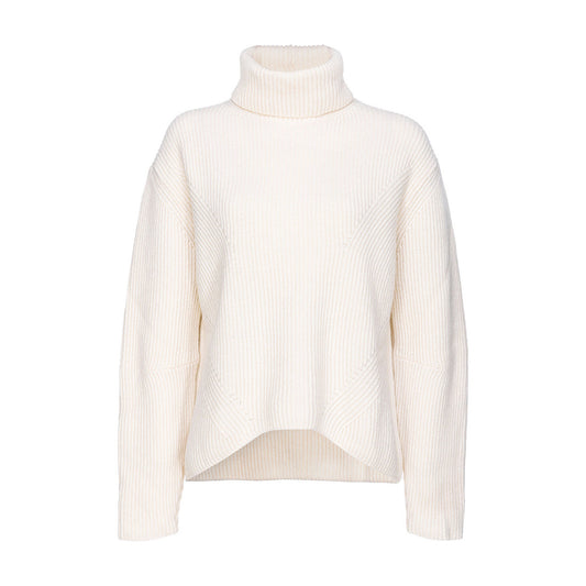2424682 Pinko Maglia Bianca Donna Lana 90% Cashmere 10%