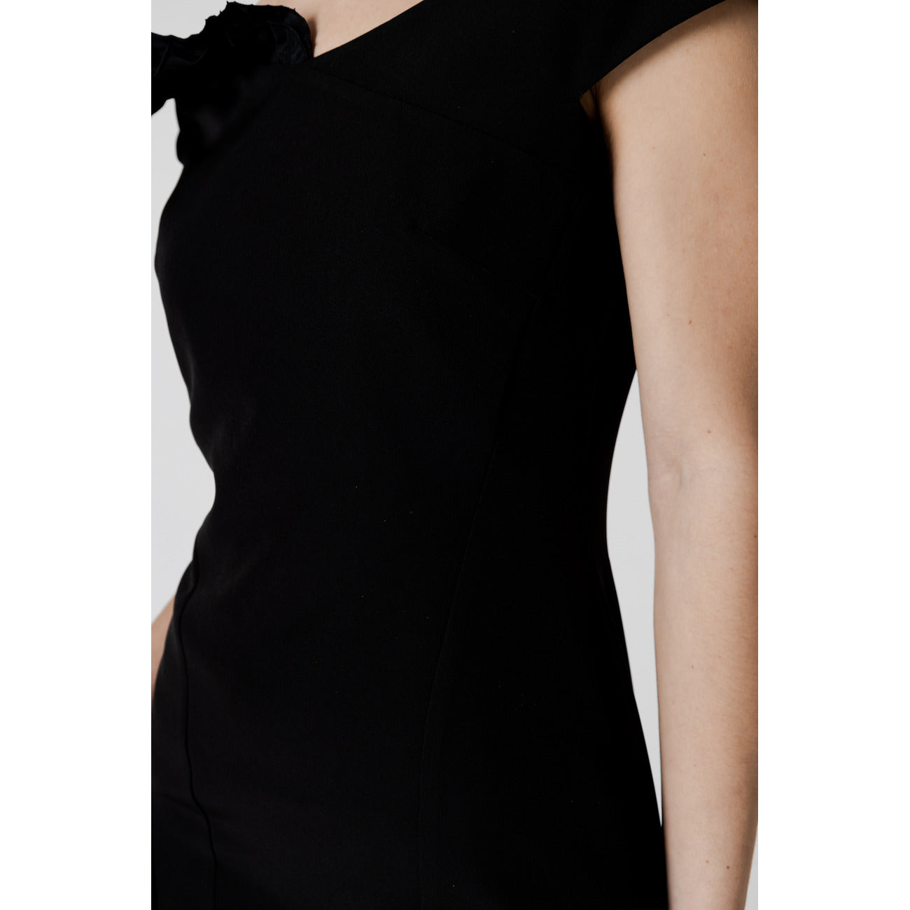 472214 Sandro Ferrone Abito Nero Donna Poliestere Elastan Primavera/Estate