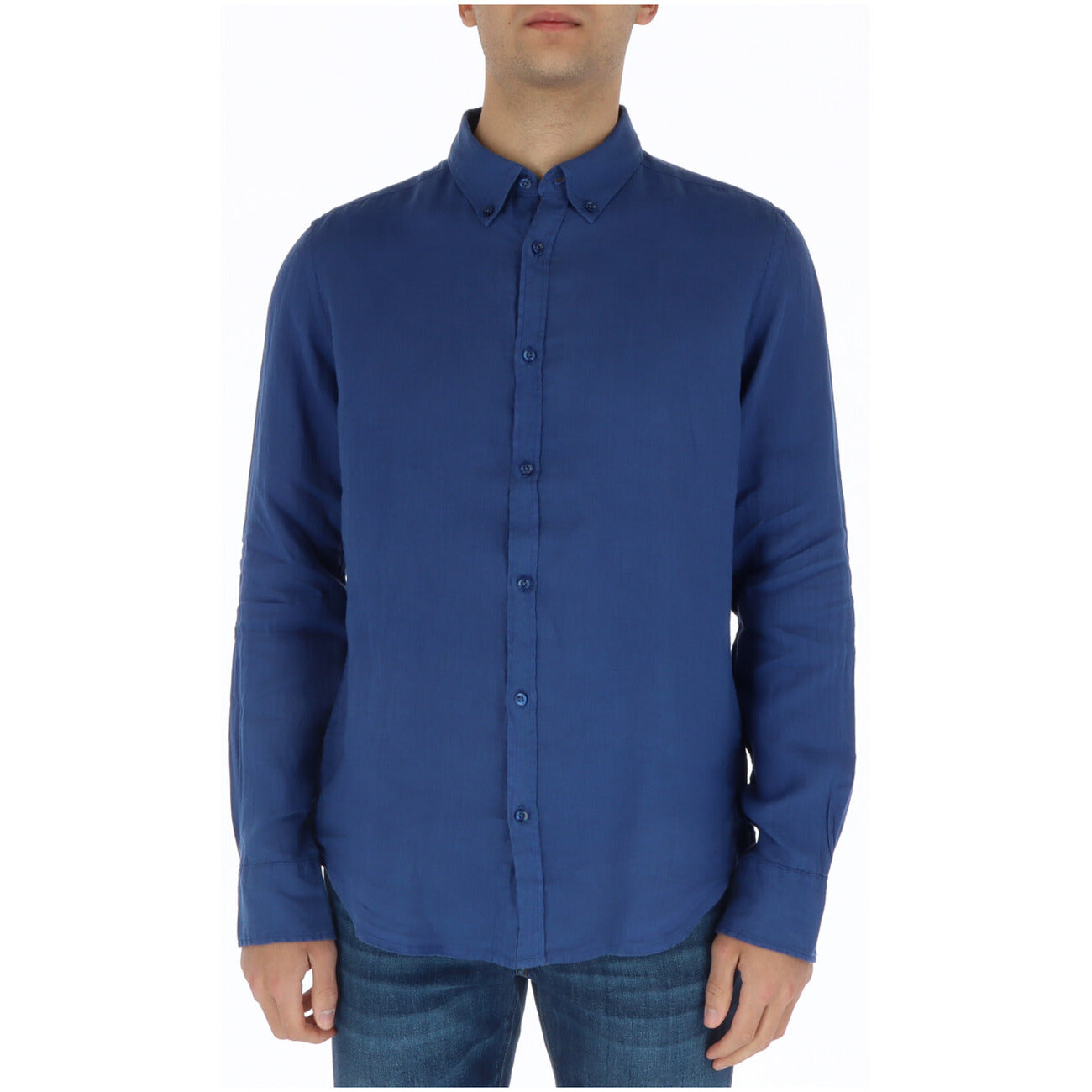 2201535 Brian Brome Camicia Blu Uomo