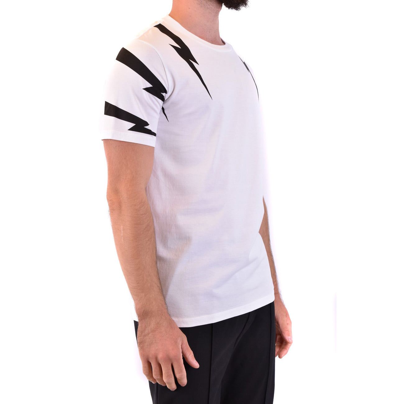 2431163 Neil Barrett T-shirt Bianca Stampa Uomo