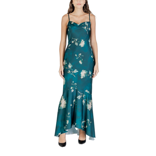 2427497 Rinascimento Abito Verde Corto Donna Fantasia Floreale