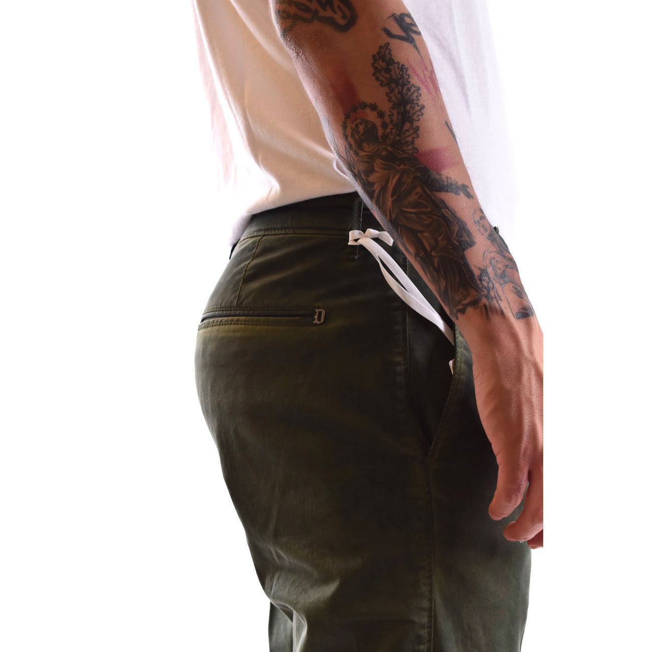 2428952 Dondup Pantaloni Verde 100% Cotone Uomo