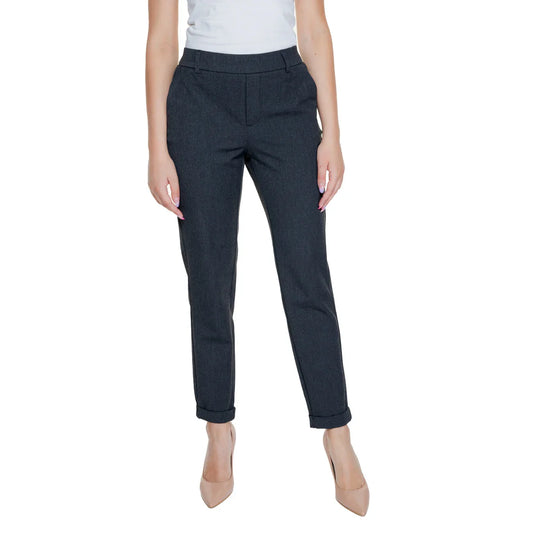 2294198 Vero Moda Pantaloni Grigi Melange Tasche Donna