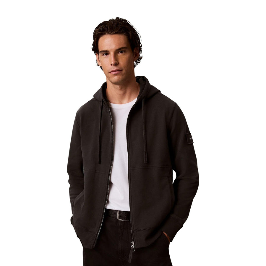 Terry Badge Full Zip Hoodie Felpa Uomo