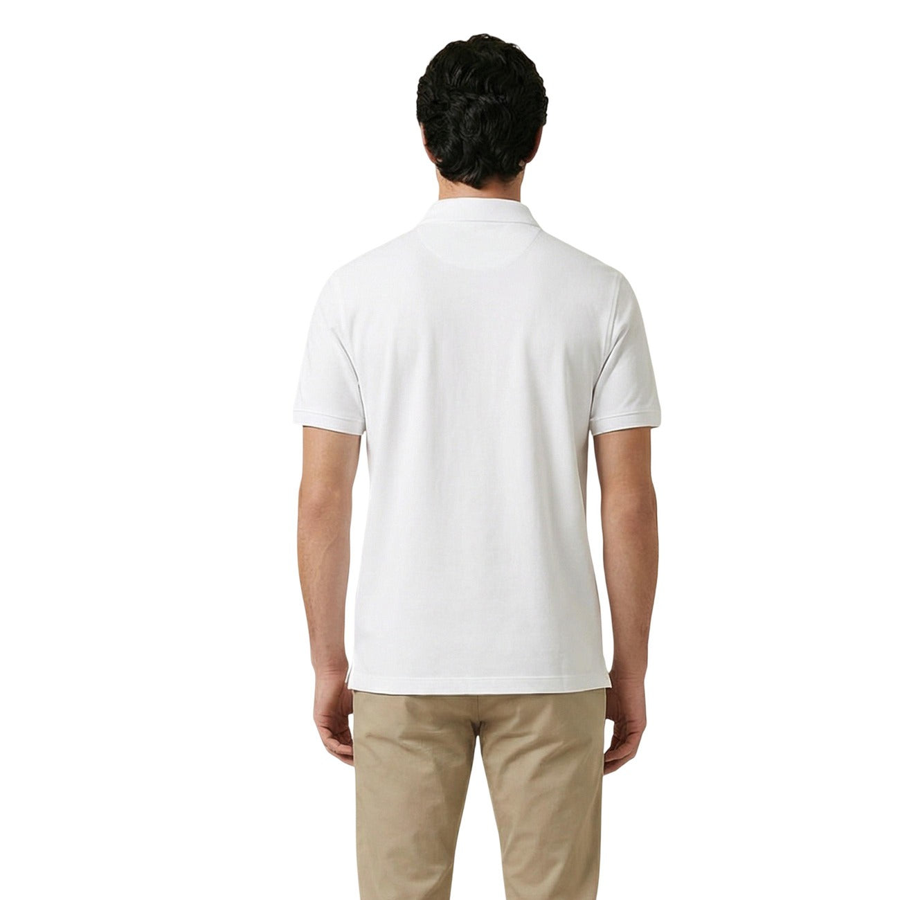 2459760 Gant Polo Bianca Cotone Elastan Colletto Polo Maniche Corte Uomo