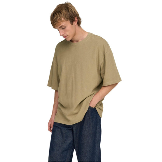 2455025 Only & Sons T-Shirt Marrone Uomo