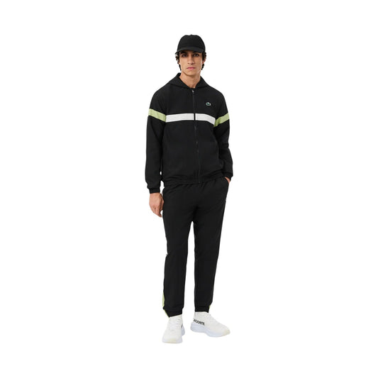 2457613 Lacoste Tuta Nero Poliestere Uomo