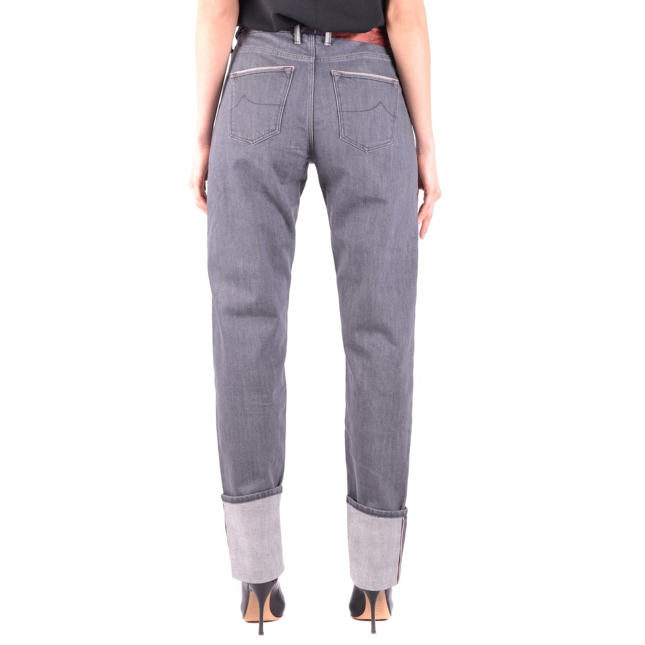 2437838 Jacob Cohen Jeans Grigi Cotone Elastan Made Italy Donna