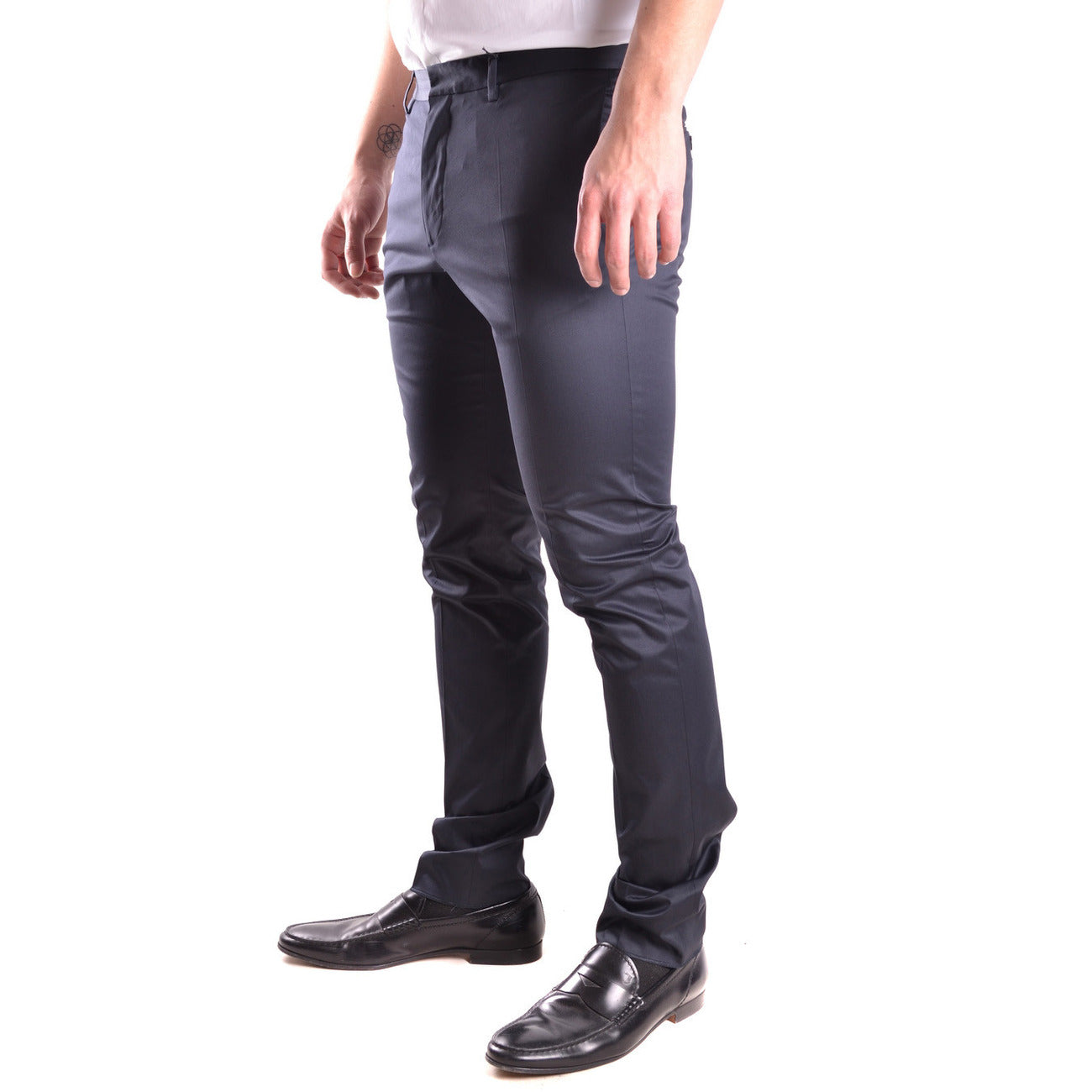 2429547 Dsquared2 Pantaloni Blu Cotone Elastan Uomo