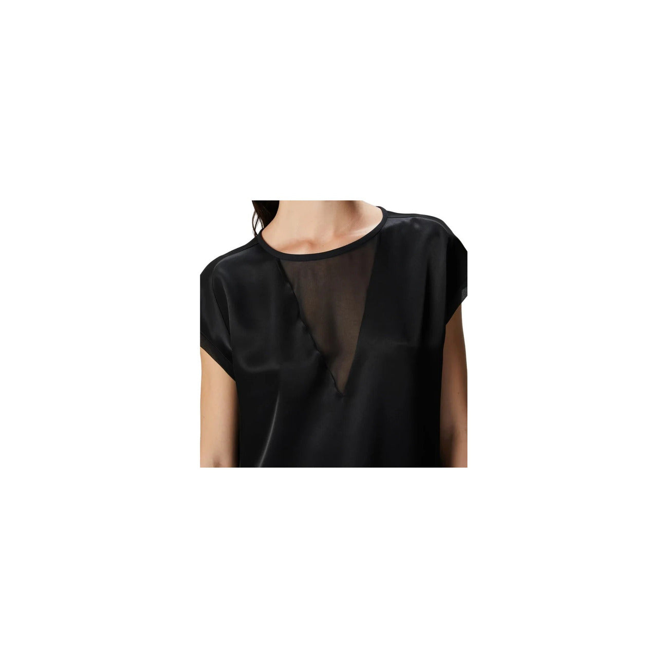 2425161 Pinko Blusa Nera Donna Acetato 91% Poliestere 9%