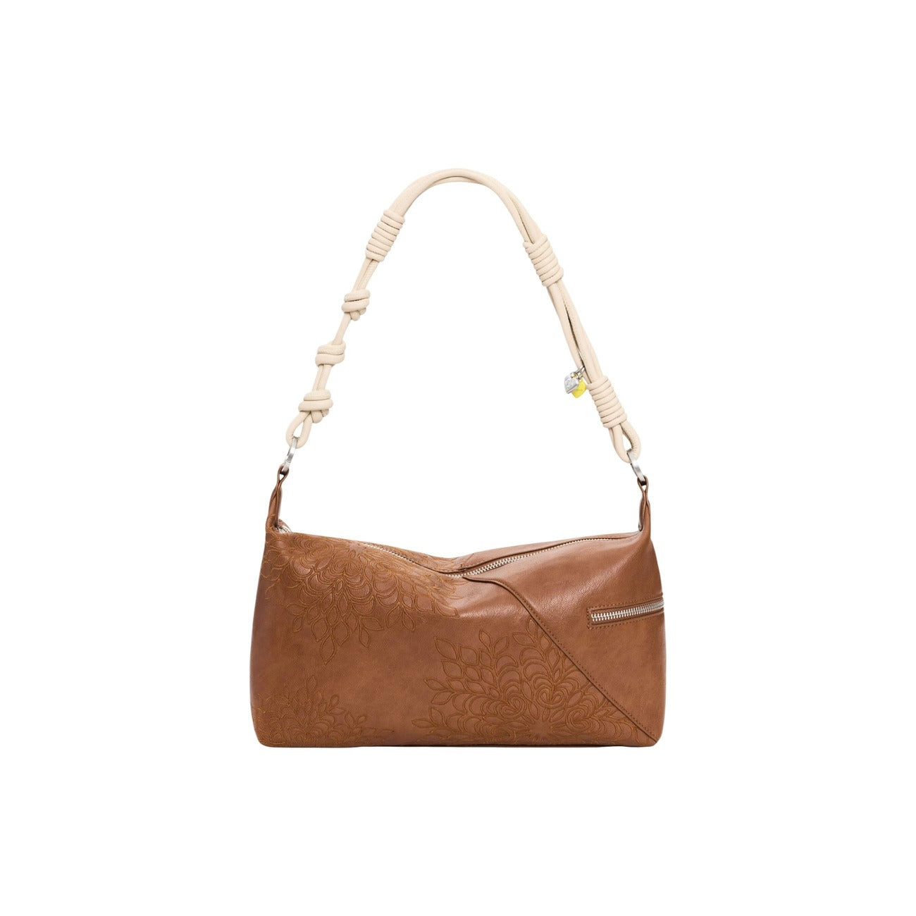 2454682 Desigual Borsa Cammello Poliestere